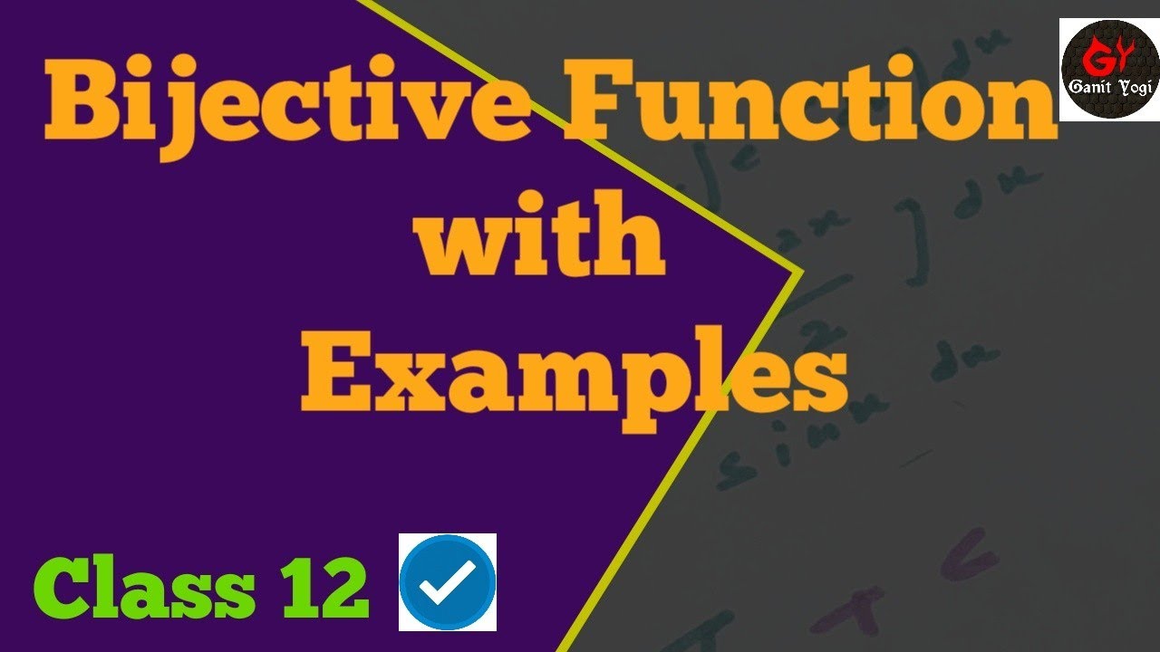 One One Onto Function | Bijective Function | Bijective Function With ...