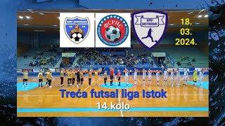 KMF JAGODINA-KMF JASTREBAC BLACE 7-2(2-2) 14.kolo  Treća Futsal Liga Istok FSRIS 18.03.2024