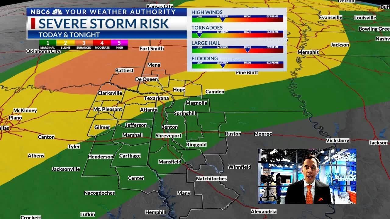 Severe Thunderstorms Expected Late Thursday Into Friday - YouTube