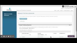How to set-up a MAP Assessment Testing Session.