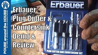 Erbauer Plug Cutter Review and Demo. Erbauer tool review. How to make wood plugs!