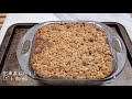 homemade apple crumble recipe 手作りアップルクランブルの簡単レシピ