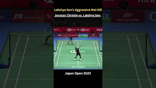 Lakshya Sen’s Aggressive Net kill | Jonatan Christie vs Lakshya Sen | Japan Open 2023