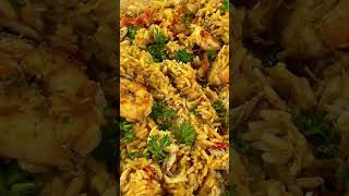 Seafood Rice - Lump Crab With Shrimp And Bacon Rice Recipe # SHORTS