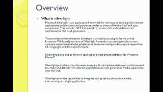 Microsoft Silverlight Training 1