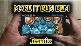 Dj Make It Bun Dem Tik Tok remix || Cover Real Drum (Skrillex)