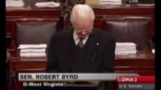 Senator Byrd Decries Senate's Sunday Session