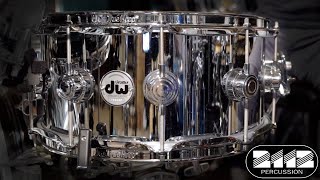 DW Collector's Series Steel Snare Drum 6.5x14 Polished Finish