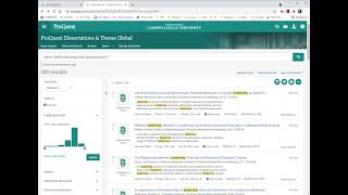 How to Search in Proquest Dissertations and Theses Global