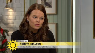 ”Hur stora bitar klarar en 8-månaders bebis?” – Akutsjuksköterskan svarar på d… - Nyhetsmorgon (TV4)