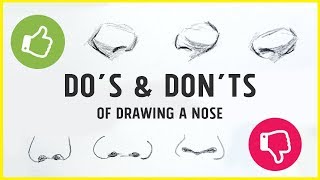 DO's & DON'TS - How to Draw a Nose!【Tips, Tricks & My Technique】