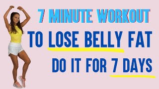 7 DAY CHALLENGE 7 MINUTE WORKOUT TO LOSE BELLY FAT - HOME WORKOUT TO LOSE INCHES  Lucy Wyndham-Read