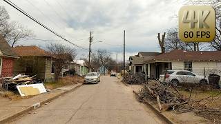 Driving Around Dallas, Texas Hood - "South Dallas" Neighborhood in 4k Video