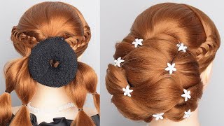 The Ultimate Braided Bun Hairstyle For Lady | Latest Hairstyle For Wedding Function