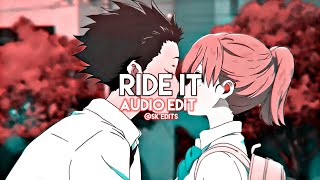 Ride It - Jay Sean [edit audio] (2 Versions)
