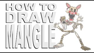 How to draw Mangle (FNAF)