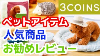 【3コインズ】【購入品】売り切れ注意⚠️ペット商品をご紹介！安くて可愛い❤️【3COINS】