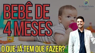 Desenvolvimento mínimo para um bebê de 4 meses