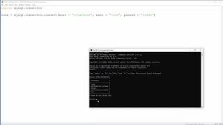 Python & MySQL - 1 - Connector Installation and Login to MySQL Server