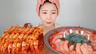 살살 녹는 달큰한 홍새우회와 머리버터구이 먹방! Raw Red Shrimp🦐 [eating show]mukbang korean food