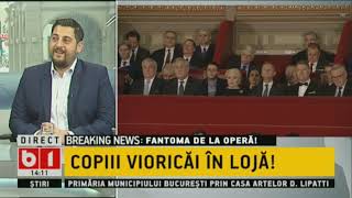 TALK B1.FIUL SI NORA LUI DANCILA IN LOJA OFICIALA LA CEREMONIA PRELUARII UE