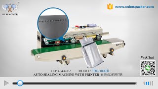 Bespacker FRD-1000Ⅱ   Auto continuous bag sealing machine with printer SQ14343-037