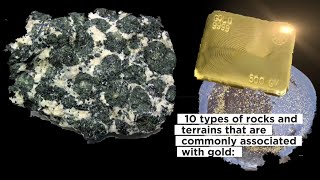 Unveiling the Rock Types and Terrains Associated with Gold\