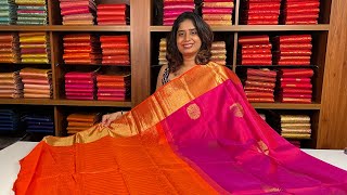 Traditional Kanchipuram sarees..