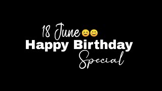 16 May Happy Birthday Black Screen Status🥳|Happy Birthday Whatsapp Status🎁|Birthday Song Status🎂