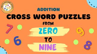 Math Challenge for kids: Solve the Addition crossword Puzzle using number line