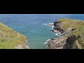 cornwall by drone cinematic walking the south west coast path mavic mini footage.