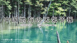 2025/01/29 中国地方の天気予報 朝