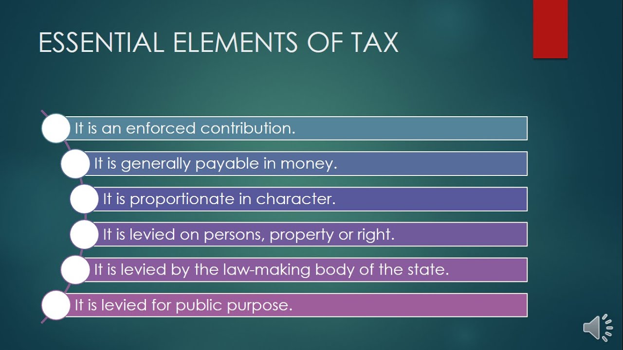 General Principles And Concepts Of Taxation - YouTube