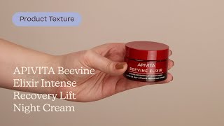 APIVITA Beevine Elixir Intense Recovery Lift Night Cream Texture | Care to Beauty