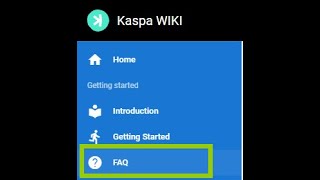 新人必看:   Kaspa科普与答疑篇