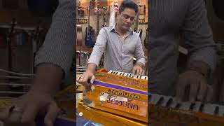 Surinder Khan | JAMUNA Natural Golden Finish 3 Set NS Reeds Premium Scale Changer Harmonium | Punjab