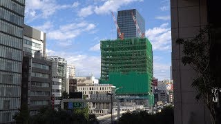 【渋谷スクランブルスクエア / SHIBUYA SCRAMBLE SQUARE】渋谷駅街区開発計画Ⅰ期（東棟）の建設状況（2017年11月11日）