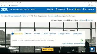 Conducting a Basic Search with OneSearch