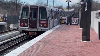 WMATA: 8 Car 6000 Series Orange Line train Departs Cheverly