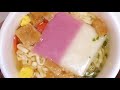 東洋水産 マルちゃん 白い力もちうどん 紅白もち入り 食べてみた カップ麺日記 no.544