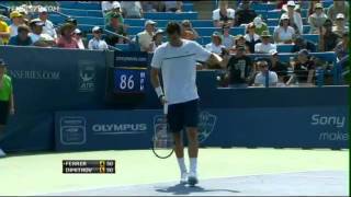 Dimitrov Hits Freak Net Cord Vs Ferrer In Cincinnati