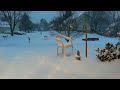 beautiful 48 hour time lapse of blizzard