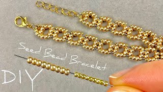 Easy Seed Bead Bracelet Tutorial: Beads Jewelry Making | Easy Beaded Bracelet Tutorial