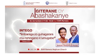 IMBARAGA ZO GUHAGARARA MU NSHINGANO K'UMUGABO BY Rev. Can. Dr. Antoine RUTAYISIRE