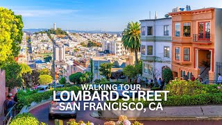 Exploring Lombard Street in San Francisco, California USA Walking Tour #lombardstreet #sanfrancisco
