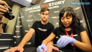 Demonstration of a rapid HIV test