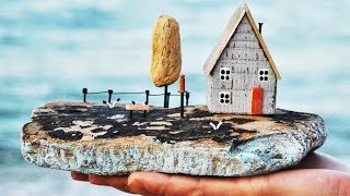 20 Miniature Wood House Driftwood art