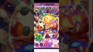 【ゴ魔乙】ギルドバトル　新火有利　火ツイクロ・水ランサー　非ブレ　54凸→98(カンスト)