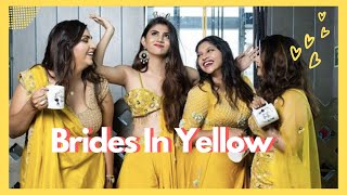 Brides in Yellow Lehenga & Saree | Bridal Fashion