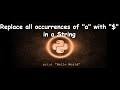 Program to replace all occurrences of 